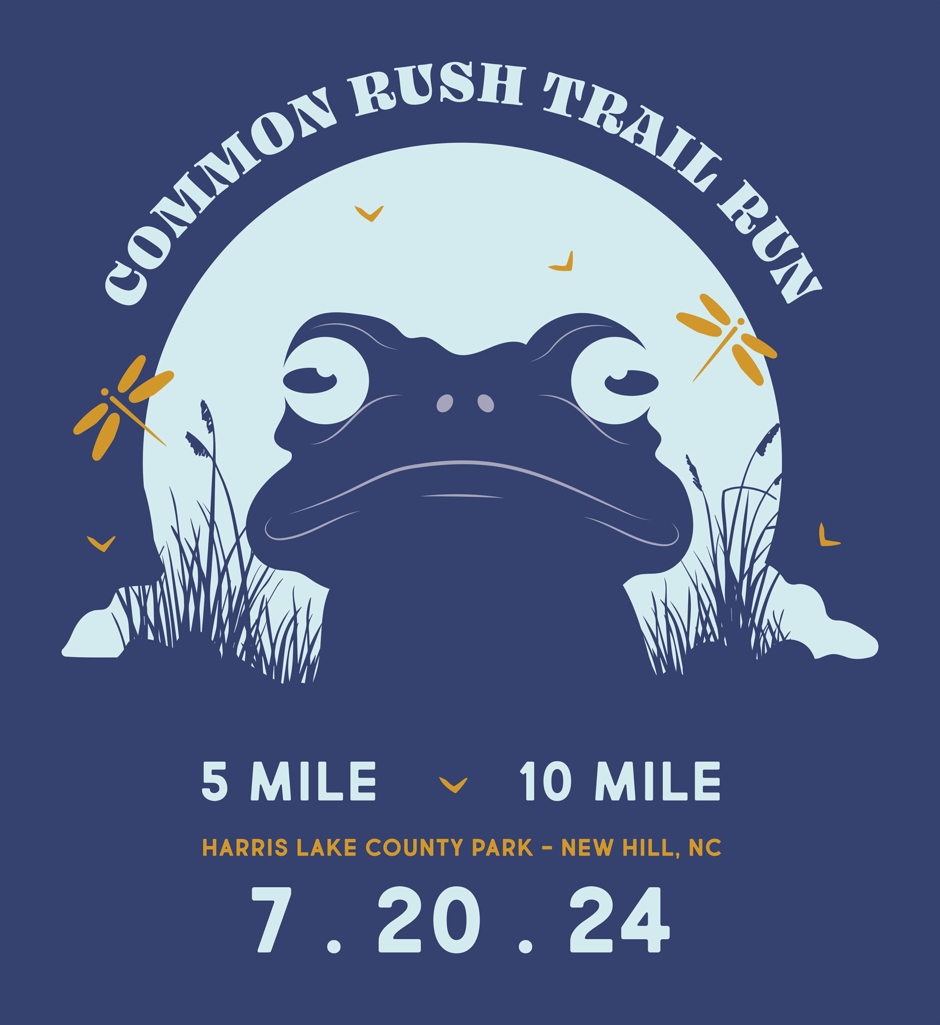 common rush trail run 2024 logo