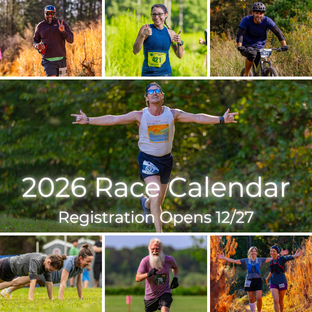a collection of race photos to promote the 2026 race calendar