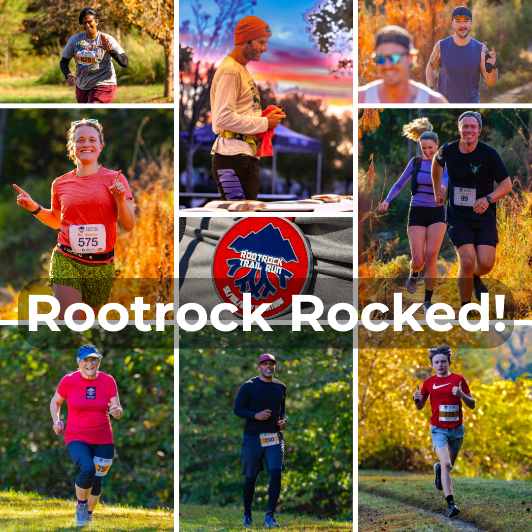 collection of race photos with the works Rootrock Rocked!